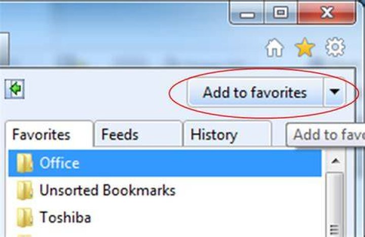 How do I add to Favorites in Windows 7?
