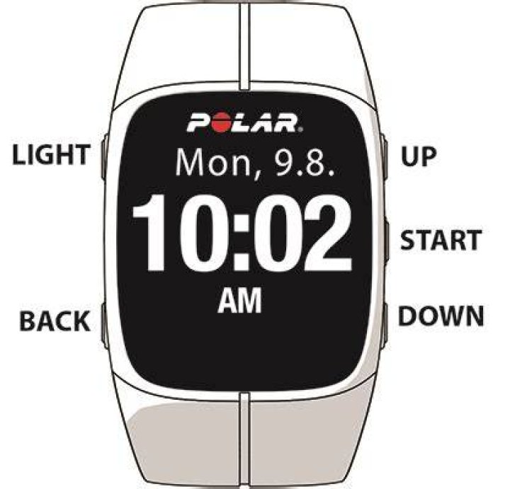 How do I change the time on my polar m400?