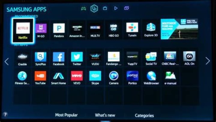 How do I find apps on Samsung Smart TV?