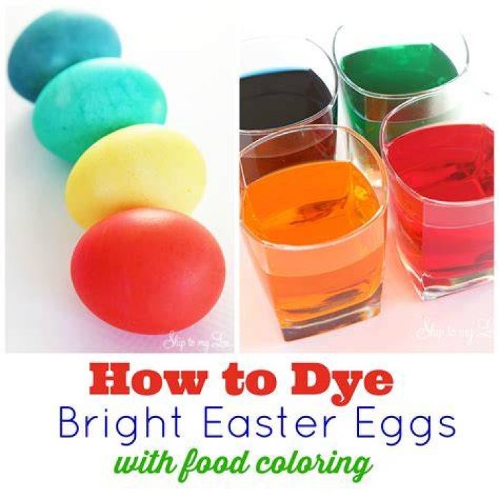 How do you color Easter eggs with food coloring?