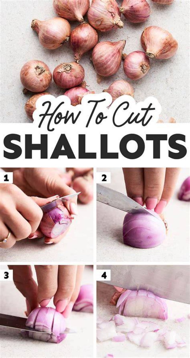 How do you cut shallots into rounds?
