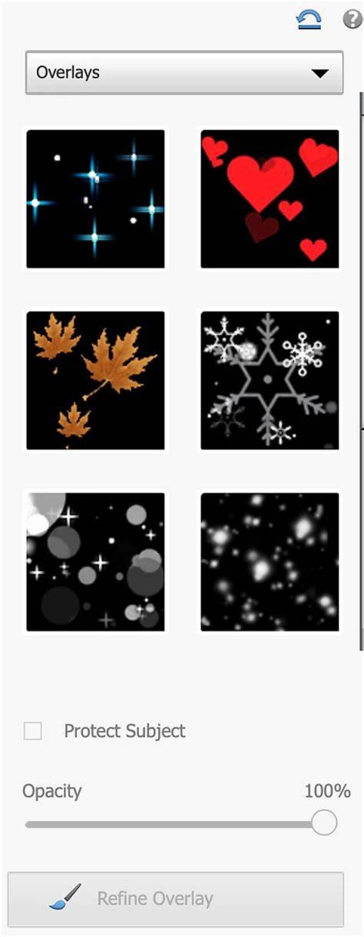 How do you import overlays in Photoshop?