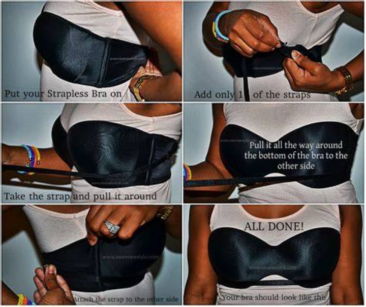 How do you make your strapless bra stay up?