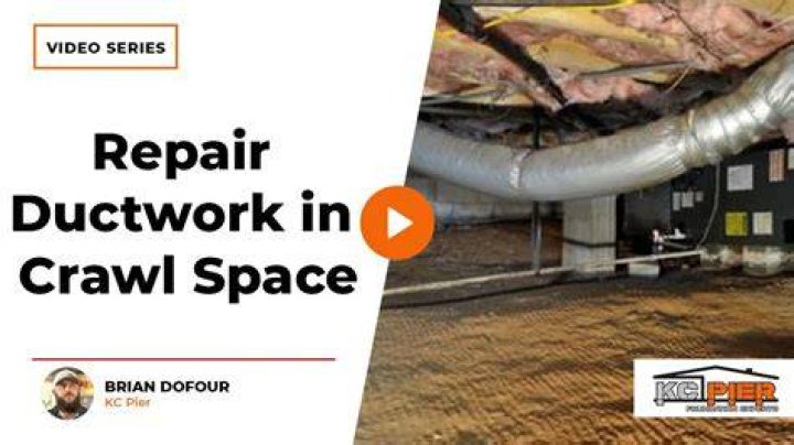 How do you run ductwork in a crawl space?