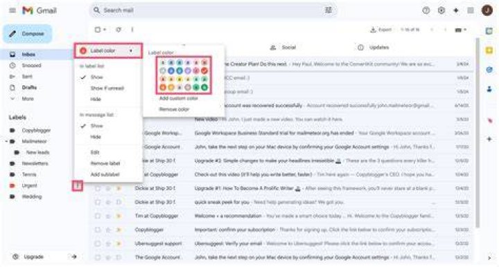 How do you send an urgent email in Gmail?