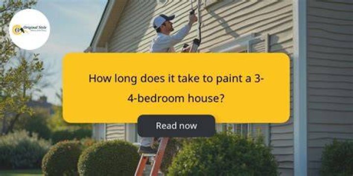 How long does it take to paint a 3 bedroom house?