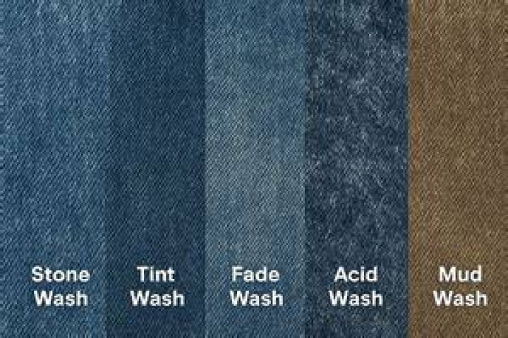 How many types of washing are there in denim?