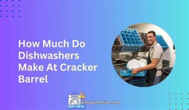 How much do dishwashers make at Cracker Barrel?