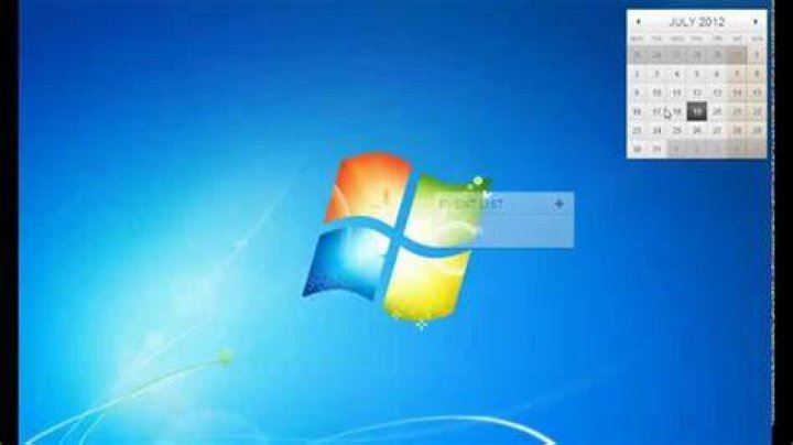 Is there a calendar in Windows 7?
