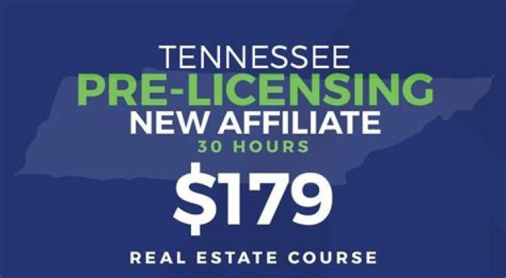 What's the pre licensing education requirement for affiliate brokers in Tennessee?