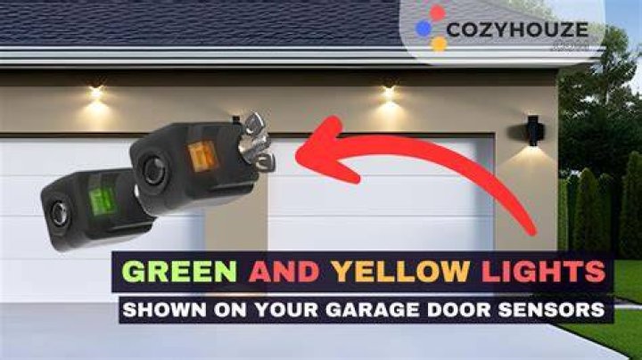 What color should my garage door sensors be?