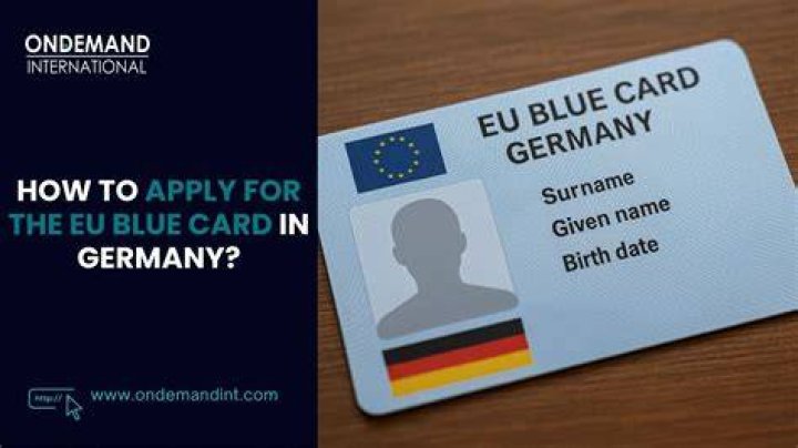 What is a blue card in Germany?