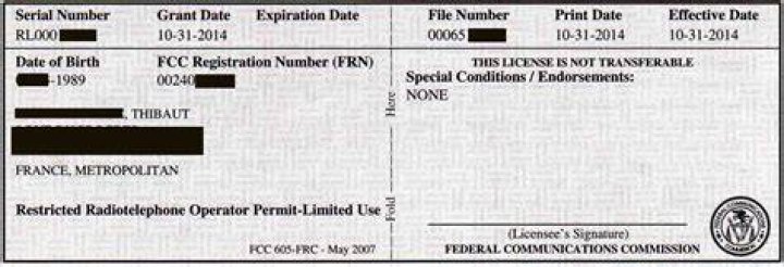 What is a FCC radio license?