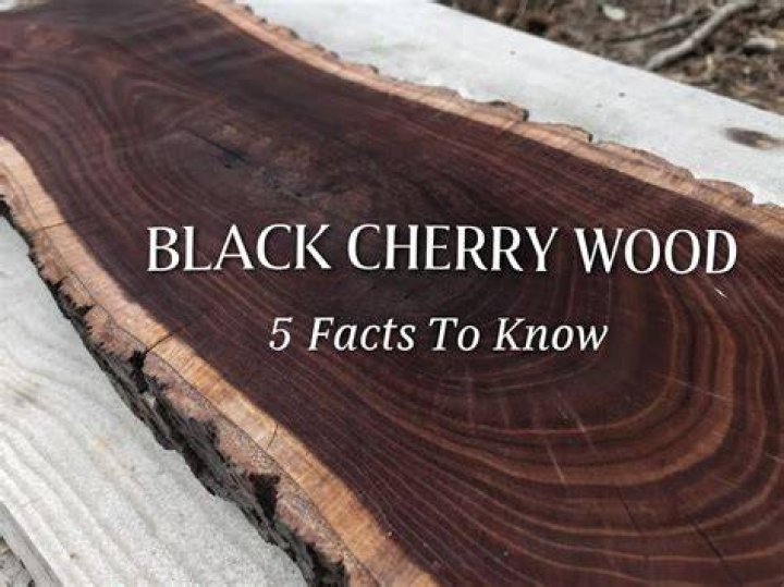 What is black cherry wood used for?