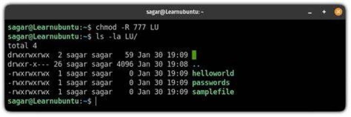 What is chmod in Ubuntu?