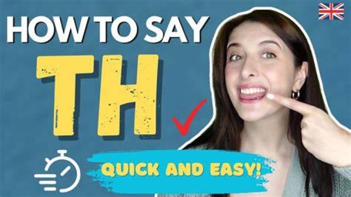 What is it called when you can't pronounce th?