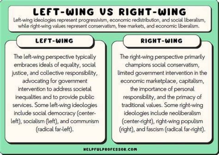 What is left and right wing in politics?