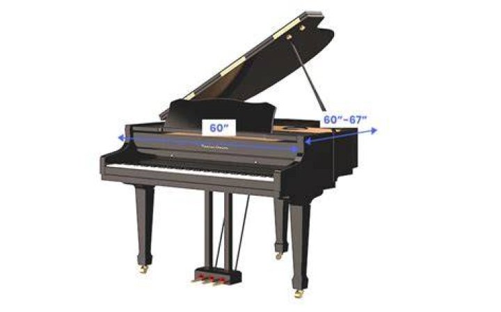 What is the standard width of a piano?