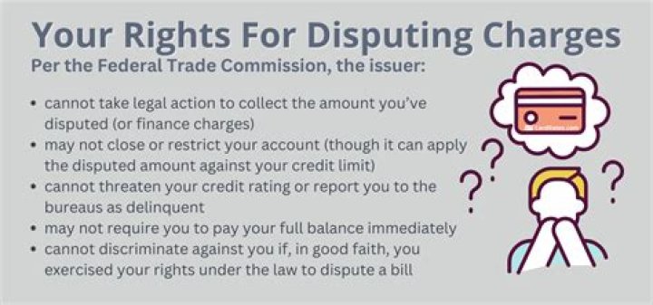What reasons can you dispute a credit card charge?