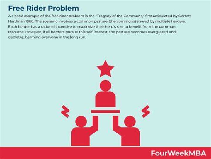Who came up with the free rider problem?